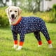 thumbnail image 4 of Pijamas para perros medianos y grandes, ropa suave y acogedora para perros, mono de vientre cubierto completo, traje de recuperación para mascotas para niños y niñas, cortable, 4 of 4