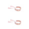thumbnail image 2 of Guardurnaity unisex única de poliéster Pulseras de la amistad para hombres y mujeres Glamour personalizado Rosa Rosa 2Conjunto, 2 of 6