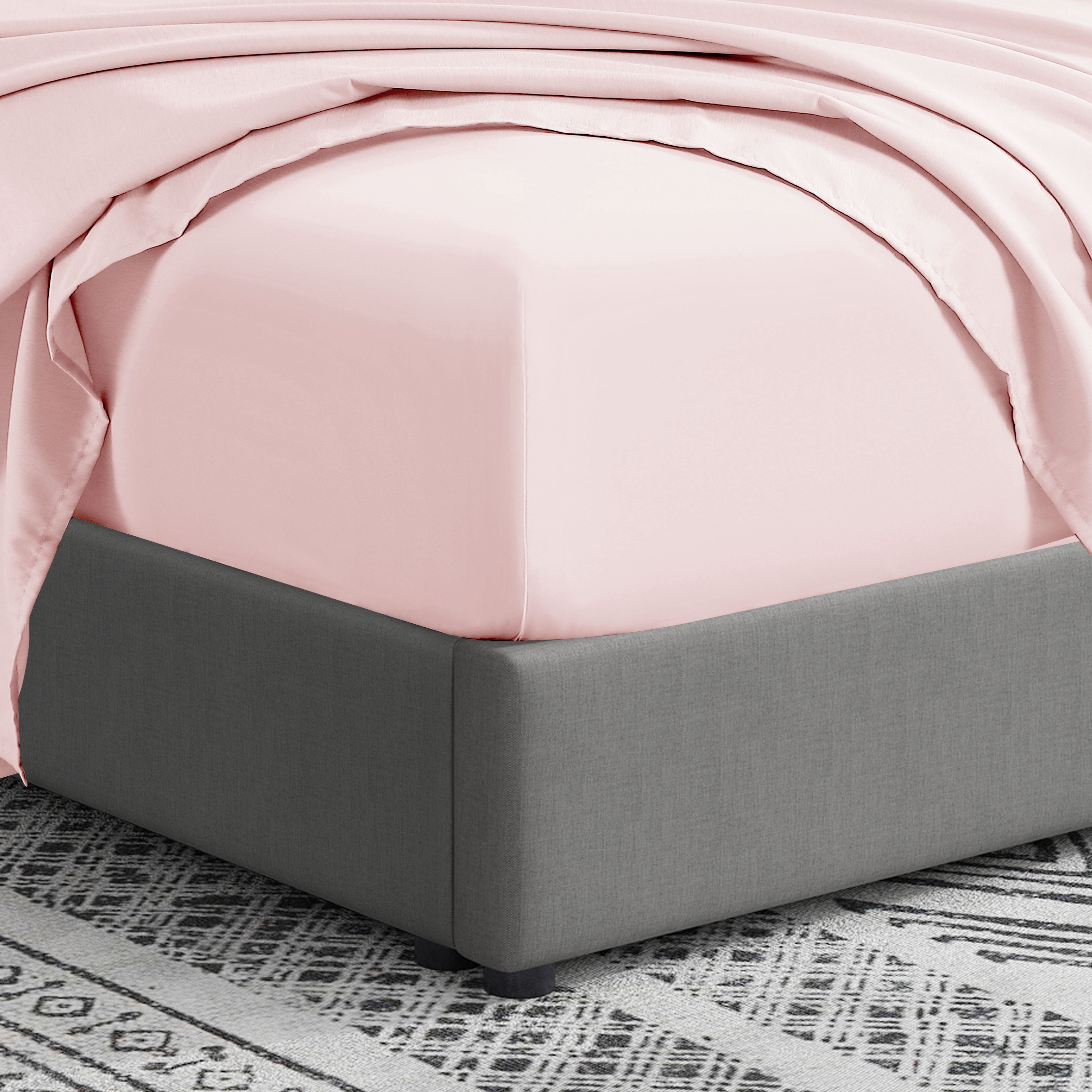 Swift Home Luxury 6-Piece Sheet Set with Extra Pillow Case, Queen, Blush