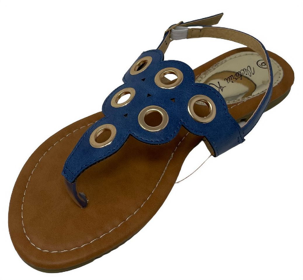 Victoria K Circular Perforated Design Sandals (Women)