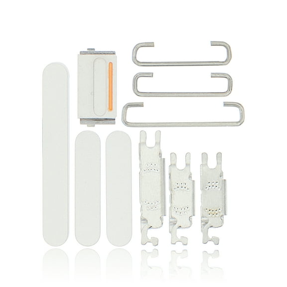 Replacement Hard Buttons (Power / Volume / Switch) Compatible For iPhone 12 (White)