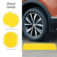 thumbnail image 2 of LEEYNEER Driveway Curb Ramp Car Motorcycle Curb Ramp Rubber Threshold Ramp for Outdoor, 2 of 6