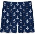 thumbnail image 4 of NICKSUN Shorts de Pyjama Amusants pour Hommes, Bas de Pyjama Doux avec Poches, Ancres, S, 4 of 6
