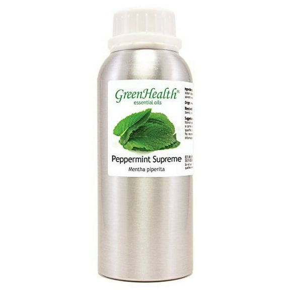 Peppermint Essential Oil (Mentha Piperita) - 8 fl oz Aluminum Bottle w/ Cap - Mentha Piperita