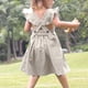 thumbnail image 3 of Vestido sin mangas de cuello redondo para niños, de verano, de color liso, con hombros descubiertos, cuello redondo, vestido de princesa, vestido transpirable para niños, parte superior de poliéster p, 3 of 5