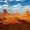 Monument Valley I, variant on Elephant Stock Monument Valley I Wall Art - Horizontal Multi Panel Canvas - Living Room Wall Decor - Nature Multi Panel - Orange And Blue Decor By Philippe Hugonnard - 23" x 14"