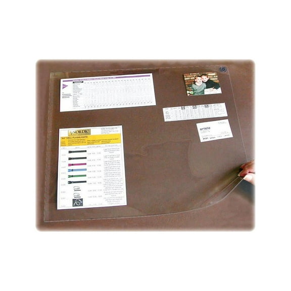 24 in. x 19 in. Second sght Clear Plastic Desk Protector