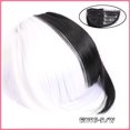 thumbnail image 1 of Nvzi Flequillo postizo, flequillo francés sintético con clip, flequillo falso con patillas, extensiones de cabello para mujer, flequillo curvo natural con clip para uso diario, blanco y negro., 1 of 2