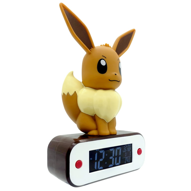 Teknofun Pokémon Brown Eeeve Light-up 3D Figure Digital Alarm Clock Lamp  TF811370 
