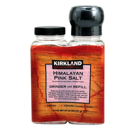Kirkland Signature Himalayan Pink Salt  Grinder with Refill  26 oz
