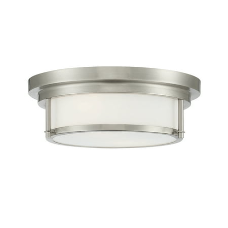 

Trade Winds Lighting 2 Light Ceiling Light In Brushed Nickel - TW80067-BN
