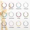 thumbnail image 5 of Juwaliy 18K White Gold Plated Tennis Bracelets for Women,September Birthstone Bracelet Blue Sapphire Jewelry Mom Valentines Mothers Day Gift Idea, 5 of 9