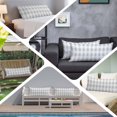 thumbnail image 5 of Grey Plaid Body Pillow Cover, Pillowcase Protectors with Zipper, Breathable Decorative Throw Pillow Case Cover, Spring Summer Farmhouse Buffalo Checkered Pillow Shams for Couch Sofa 20x54Inch, 5 of 8