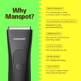 thumbnail image 2 of Manscape Groin & Body Hair Trimmer for Men, Electric Ball Pubic Trimmer Shaver,Manscape Kit with 4 Guard,Replaceable Ceramic Blade Heads,Waterproof Wet/Dry Shaver,90 Minutes Shaving, 2 of 4