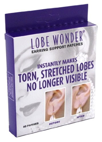  HURRAH Ear Lobe Support Patches for Earrings Comfortable  Support Heavy Earrings Waterproof 150 Days, 300-Count Boxes : Everything  Else