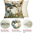 thumbnail image 6 of Fall Pillow Covers 18x18 inch Set of 2 Retro Pumpkin Maple Leaf Decorative Throw Pillow Covers Autumn Thanksgiving Farmhouse Decoration for Home Couch, 6 of 6