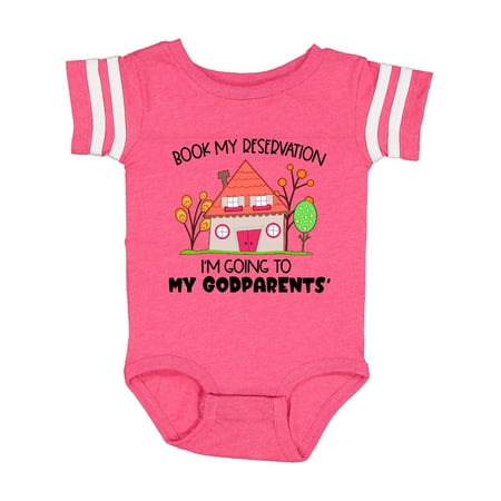 

Inktastic Book my Reservation! I m Going To My Godparents - House Gift Baby Boy or Baby Girl Bodysuit
