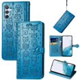 thumbnail image 1 of Funda Cartera FOXDOCK para Samsung Galaxy A56 5G , Flip PU con Relieve de Gatos y Perros, Tarjetero y Soporte, 1 of 6