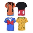 thumbnail image 2 of Disney Boy s 4-Pack Mickey Friends Short Sleeve Character Tee Shirt Set, Size 3T Black, 2 of 3