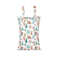 thumbnail image 1 of Bolsa de almacenamiento de pañales de gran capacidad con doble asa impermeable y a prueba de polvo con estampado navideño, 1 of 5