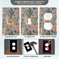 thumbnail image 3 of Yayeee Toggle Light Switch Wall Plate 1-Gang 4.5"x2.7" Home Decorative Outlet Cover, Gray Llama Pattern, 3 of 7
