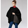thumbnail image 2 of CoCopeaunt Women Warm Shawl Wraps Poncho Winter Open Front Cardigan Sweater Cape Coat Scarf, 2 of 4