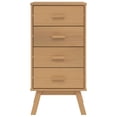 thumbnail image 5 of vidaXL Armoire de Chevet OLDEN Brun Bois Massif Pin, 5 of 5