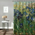 thumbnail image 2 of JEUXUS Simulation Painted Texture Gogh Famous Classic Shower Curtain for Bathroom White, 2 of 6