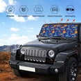 thumbnail image 6 of Fuzoiu Colorful Yin Yang Print Car Windshield Sun Shade,Block Uv Rays Sunshade,Foldable Front Window Sun Visor Protector for Car,SUV,Truck-Keep Vehicle Cool-Colorful Yin Yang, 6 of 8