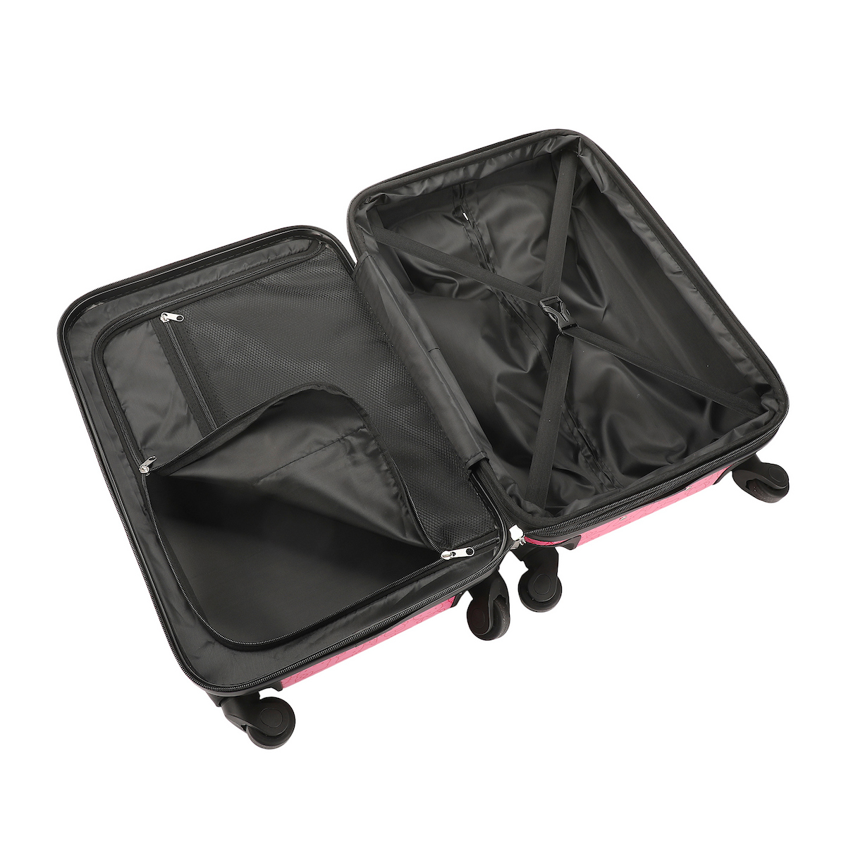 Hello Kitty Sitting Character Pink 20" Adult ABS Luggage