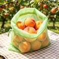 thumbnail image 5 of Small Mesh Bags Drawstring, 3.93X4.72" Breathable Fruit Protection Bags, Garden Netting Bags for Fruit Trees, Reusable Produce Net Bags, Lightweight Mesh Pouches for Vegetables Kitchen Storage, 5 of 5