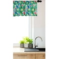 thumbnail image 3 of Ambesonne Colorful Window Valance, Pastel Hibiscus Blossoms, 42" x 18", Teal Multicolor, 3 of 3