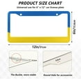 thumbnail image 4 of GZHJMY Yellow Blue Car License Plate Frame, 2 Pack Aluminum License Plate Holder with Screws for Men Women License Plate Cover-Round Hole Decorative, 4 of 7