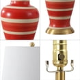 thumbnail image 4 of JONATHAN Y Julian 29" Traditional Classic Ceramic Urn LED Table Lamp, Red/Beige, JYL4026K, 4 of 7