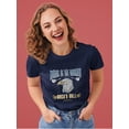 thumbnail image 2 of Music Is The Answer Eagle Shaped T-Shirt Women -Image by Shutterstock, Female Medium, 2 of 4