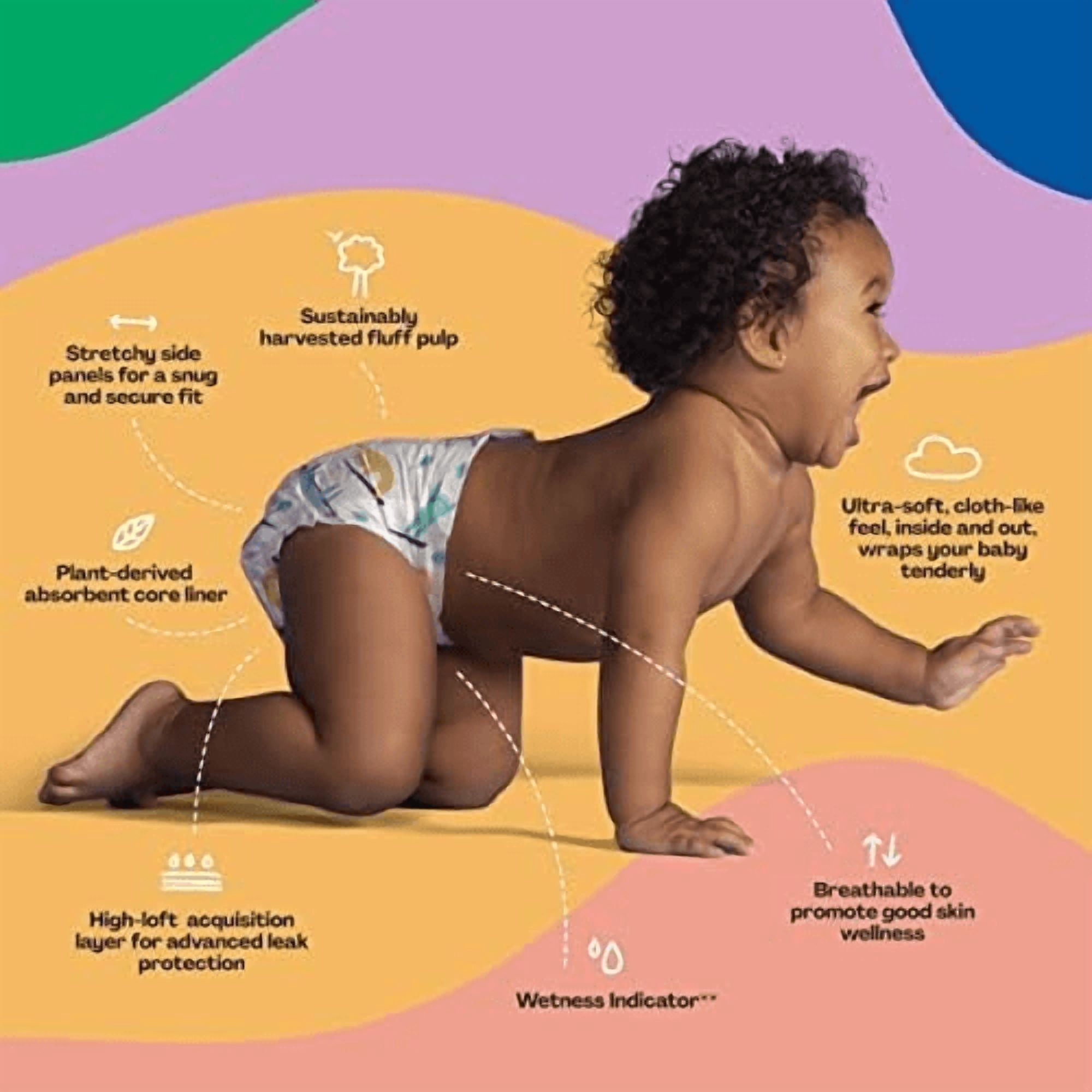Hello Bello Premium Baby Diapers Size 5, 18 Count of Disposable, Extra-Absorbent, Hypoallergenigeni