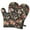 Pioneer Flower Floral, variant on Cute Oven Mitts,Pioneer Flower Floral Print Pattern Oven Mitt 2-Pack Set,Kitchen Gloves for Oven,Heat Resistant Oven Mitts 7.7"x12"