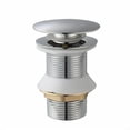 thumbnail image 1 of Desagüe de lavabo de baño de fácil instalación, resistente a la corrosión y al óxido, diseño emergente simple para un uso fácil, ideal para lavabos de vidrio cerámico o recipientes básicos, 1 of 5