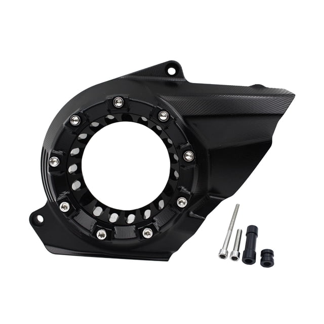 Cubierta de entrada de aire Zulema para motocicleta Tapas protectoras de caja de transmisión Vespa Negro