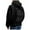 Black, variant on Backpack Hoodie with Built-in Book Bag, Zipper Pocket Travel Sweatshirt Jacket for Men & Women (Light Gray,L)
