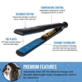 thumbnail image 4 of HAI Plancha de pelo de cerámica convertible para mujer - Plancha profesional de calentamiento rápido con 5 niveles de temperatura para todo tipo de cabello - (azul clásico), 4 of 9