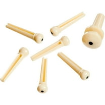 D'Addario ABS Bridge/End Pin Set Ivory and Black
