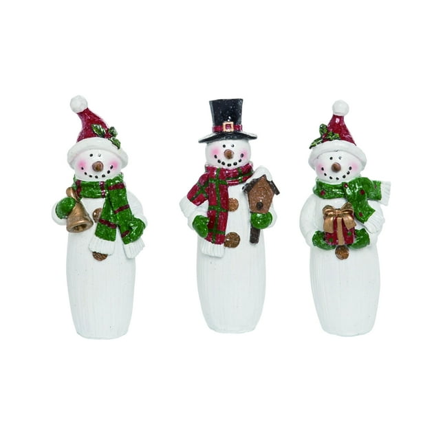 SNOWMAN WITH CARDINAL GLITTER CARDINAL main image 1