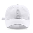 thumbnail image 1 of Aocisk Splice Hat Adjustable Washed Hole Casual Unisex Denim Baseball Visor Cap White One Size, 1 of 2