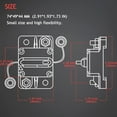 thumbnail image 5 of 3 Pack 300A Circuit Breaker with Manual Reset Fuse Holder for Car Audio Marine Boat Stereo Switch, with Wire Lugs Copper Washer, 5 of 7