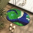 thumbnail image 4 of Granjero Gordo Alfombrilla de baño antideslizante de felpa mullida, accesorio de baño decorativo de 15 x 23 pulgadas (A), 4 of 4