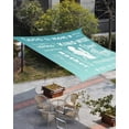 thumbnail image 3 of Sun Shade Sail 12x16Ft Mothers day Super Mom Carnation Love Gift Turquoise Gradient Uv Block Sunshade Canopy Outdoor Shade Cover Rectangle Shade Cloth For Patio Garden Yard Deck Pergola, 3 of 6