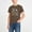 Brown, variant on DJDLJWCJ Boys Crewneck T-shirt Soccer Graphic Printed Short Sleeve Shirts Soft Breathable Summer Lightweight Athletic Sports Shirts White Size 11-12 Years