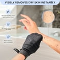thumbnail image 3 of SimpleField Korean Exfoliating Mitt for Remove Dead Skin. 2 Pack 100% Viscose Kessa Deep Exfoliating Gloves for Body Scrub, Keratosis Pilaris and Self Tanning Removal. Easily Smooth Skin Surface., 3 of 6