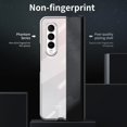 thumbnail image 6 of MonsDirect for 7.6 inch Samsung Galaxy Z Fold 3 5G 2021 Case, Clear Plating Frame Hard PC Back Shell With Screen Protector, Slim Anti-Drop Free Folding Hinge Protection for Galaxy Z Fold 3, Silver, 6 of 7